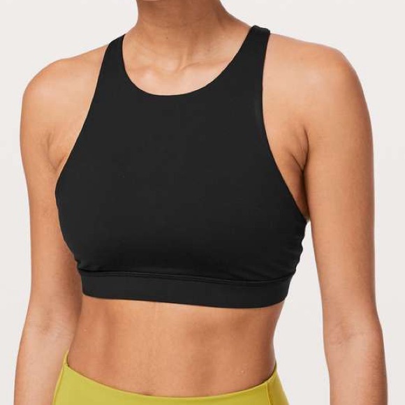 lululemon athletica Other - Lululemon Energy Bra High Neck Black size 12 W2BISS